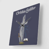 Christelijke soldaat vierkante klok (Hoek)
