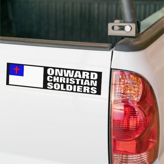 Christelijke soldaten bumpersticker (Op Truck)