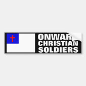Christelijke soldaten bumpersticker (Voorkant)