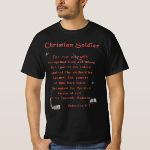 Christelijke soldaten t-shirt