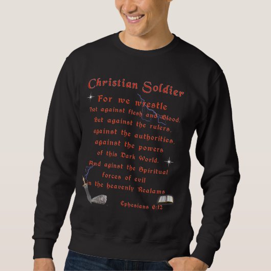 Christelijke soldaten trui (Voorkant)