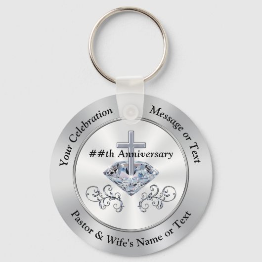 Christelijke Souvenir Ideeën voor het Jubileum van Sleutelhanger (Voorkant)