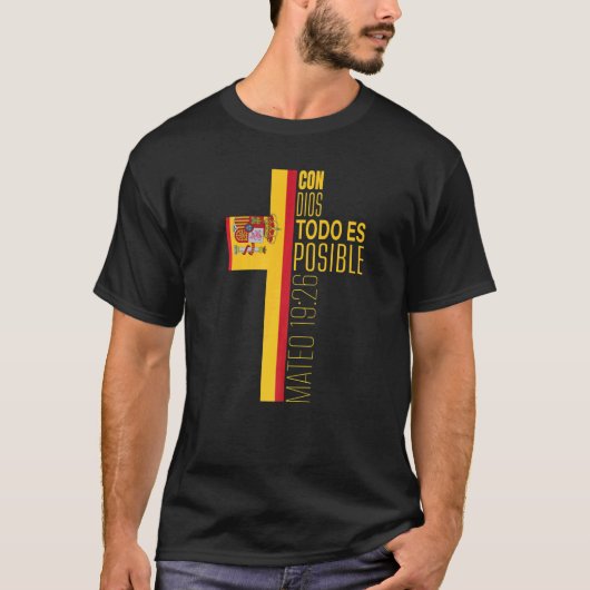 Christelijke Spaanse godsdienstbijbel Verses Spain T-shirt (Voorkant)