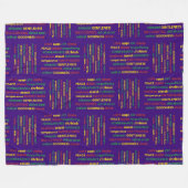 Christelijke SPIRITUELE GAVEN van de Spirit Bible Fleece Deken (Voorkant (Horizontaal))