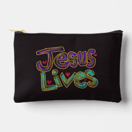 Christelijke spreuk ‘Jezus leeft’ Aangepaste naam Etui