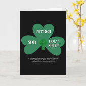 Christelijke St. Patrick's Dag Religieuze Drie-een Kaart (Gele Bloem)