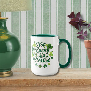 Christelijke St. Patrick's Day Klaver Gezegend  Mok