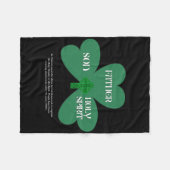 Christelijke St. Patrick's Day Religieuze Drie-een Fleece Deken (Voorkant (Horizontaal))