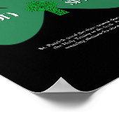 Christelijke St. Patrick's Day Religieuze Drie-een Poster (Hoek)