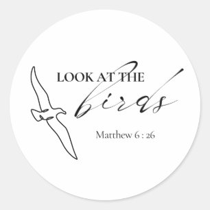 Christelijke sticker Kijk maar naar de Birds Fai