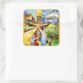 Christelijke Sticker voor levenscyclus Pasen (Tas)