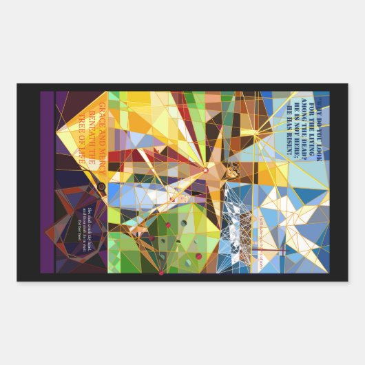 Christelijke Sticker voor levenscyclus Pasen (Voorkant)