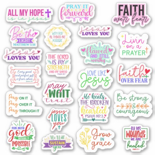 Christelijke Stickers/envelopverbindingen Sticker (Voorkant)