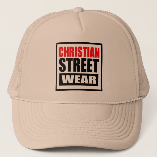 Christelijke straat Draag Trucker Pet (Voorkant)