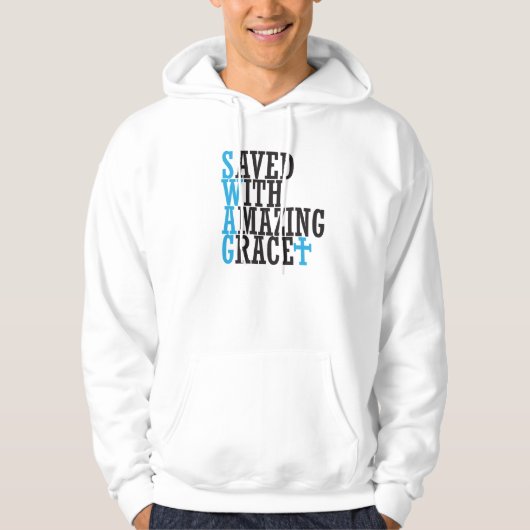 Christelijke SWAG Cross Hooded Sweatshirt Cool Uni (Voorkant)