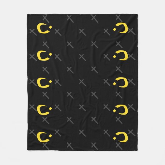 Christelijke Symbool Solidariteit en kruis Fleece Deken (Voorkant)