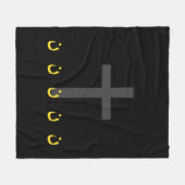 Christelijke Symbool Solidariteit en kruis Fleece Deken (Voorkant (Horizontaal))