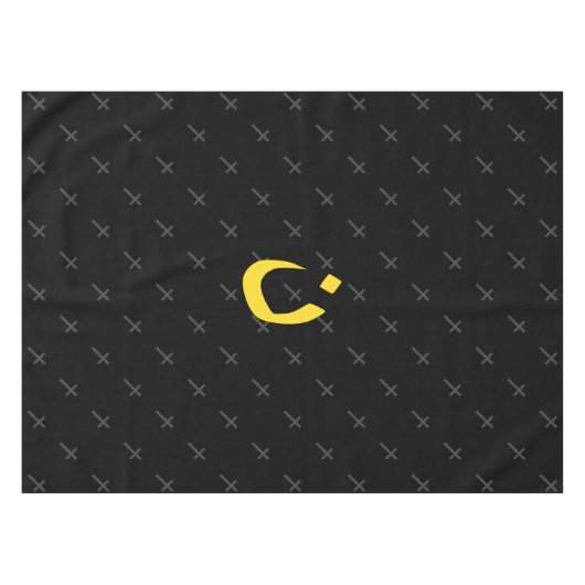 Christelijke Symbool Solidariteit en kruis Tafelkleed (Voorkant (Horizontaal))