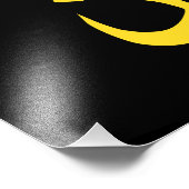 Christelijke Symbool Solidariteit op zwart Nazaren Foto Afdruk (Hoek)