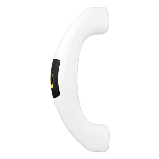 Christelijke Symbool Solidariteit op zwart Nazaren Keramische Kastgreep (Zijkant)