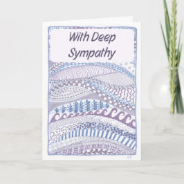 Christelijke Sympathie Kaart Paarse Striations Ont