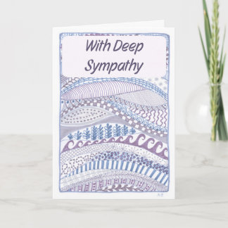 Christelijke Sympathie Kaart Paarse Striations Ont