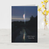 Christelijke sympathiekaart kaart (Gele Bloem)