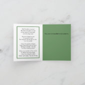 Christelijke sympathiekaart met bijbelvers en gedi kaart (Binnen)