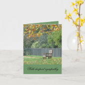 Christelijke sympathiekaart met bijbelvers en gedi kaart (Gele Bloem)