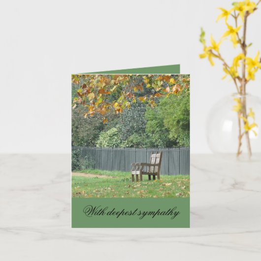 Christelijke sympathiekaart met bijbelvers en gedi kaart (Gele Bloem)