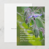 Christelijke sympathiekaart notitiekaartje (Voorkant / Achterkant)