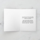 Christelijke Sympathy Card Bruine Striations Ontwe Bedankkaart (Binnen)