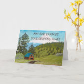 Christelijke Sympathy Card Landscape 1 Kaart (Gele Bloem)