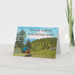 Christelijke Sympathy Card Landscape 1 Kaart