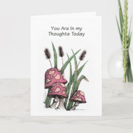 Christelijke Sympathy Card Paddenstoelen Kaart