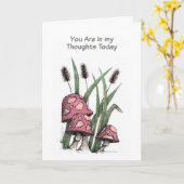 Christelijke Sympathy Card Paddenstoelen Kaart (Gele Bloem)