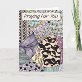 Christelijke Sympathy Card Random Doodle Bedankkaart
