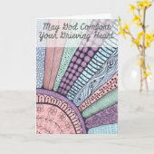 Christelijke Sympathy Card Sunburst Kaart (Gele Bloem)
