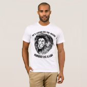 Christelijke T-Hemden, DIE ALS EEN LION T-Shirt KR (Voorkant volledig)