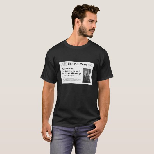 Christelijke T-Shirt, 1 Thessaliërs 4:16-18 T-shirt (Voorkant volledig)