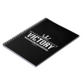 CHRISTELIJKE T SHIRT MANNEN | Overwinning Jezus Bi Notitieboek (Linkerzijde)