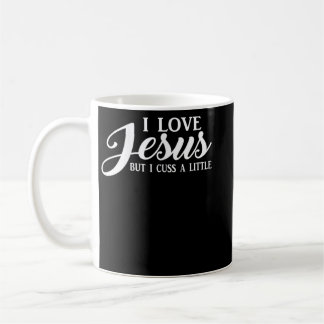 Christelijke T-Shirt-vrouwen waar ik van Jezus hou Koffiemok