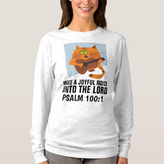 Christelijke T-shirts, EEN JOYFUL GELUID MAKEN T-shirt (Voorkant)