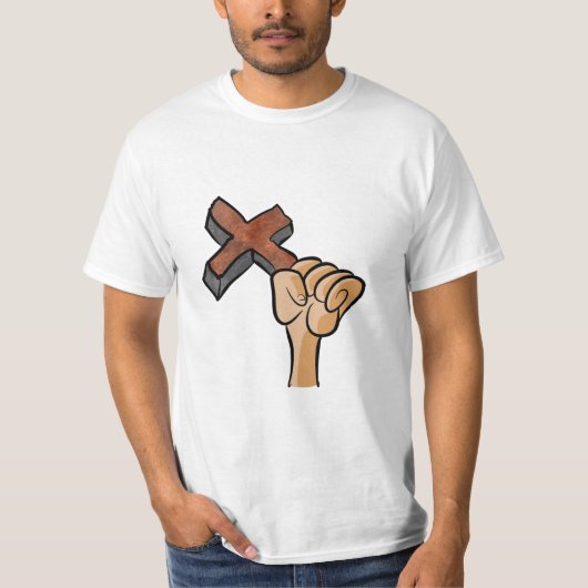 Christelijke T-shirts ... Kruis (Voorkant)