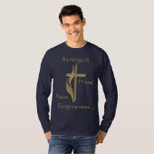 Christelijke T-shirts kruis (Voorkant volledig)