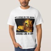 CHRISTELIJKE T-shirts, LION OF JUDAH ROARING T-shirt (Voorkant)