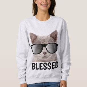 Christelijke T-Shirts met kat, BLESSED