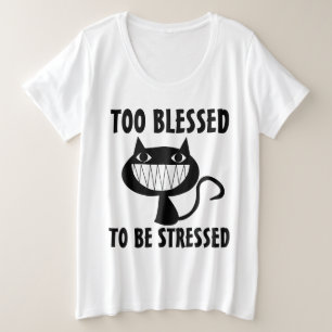 Christelijke T-shirts met kat, zonder been