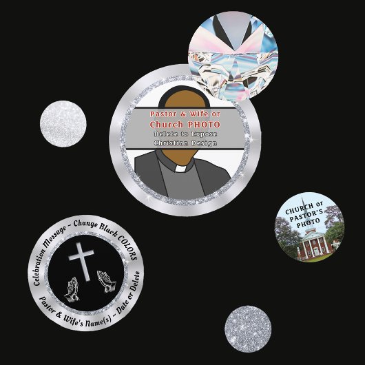 Christelijke Tafeldecoraties, of Kerk of Pastor Confetti