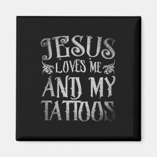 Christelijke Tattoo artiest Jezus houdt van mij en Magneet